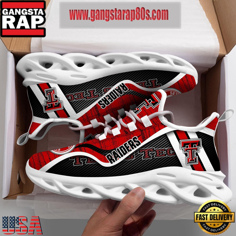 NCAA Texas Tech Red Raiders New Design Max Soul Shoes Running Sneakers