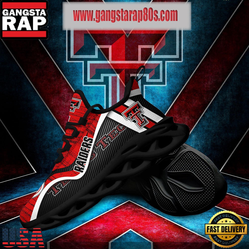 NCAA Texas Tech Red Raiders New Design Max Soul Shoes Running Sneakers