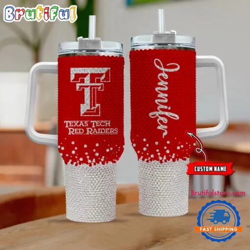 NCAA Texas Tech Red Raiders Personalized Stanley Diamond Tumbler 40oz