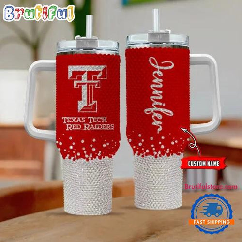 NCAA Texas Tech Red Raiders Personalized Stanley Diamond Tumbler 40oz