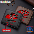 NCAA Texas Tech Red Raiders Sporty Custom Men’s Leather Wallet