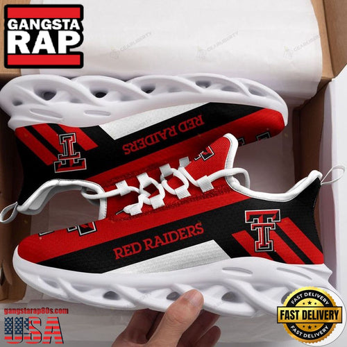 NCAA Texas Tech Red Raiders Unique Design Max Soul Shoes Running Sneakers