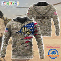 NCAA UCF Knights Military Veterans Camouflage Hoodie