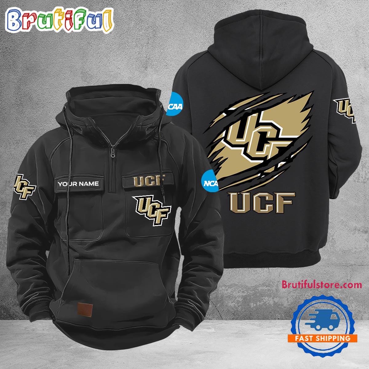 NCAA UCF Knights Sport Team Design Logo Name Cargo Hoodie