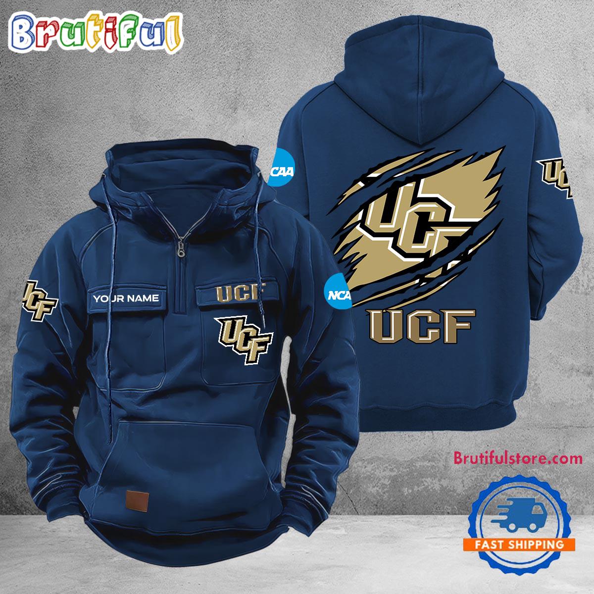 NCAA UCF Knights Sport Team Design Logo Name Cargo Hoodie