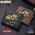 NCAA UCF Knights Sporty Custom Men’s Leather Wallet