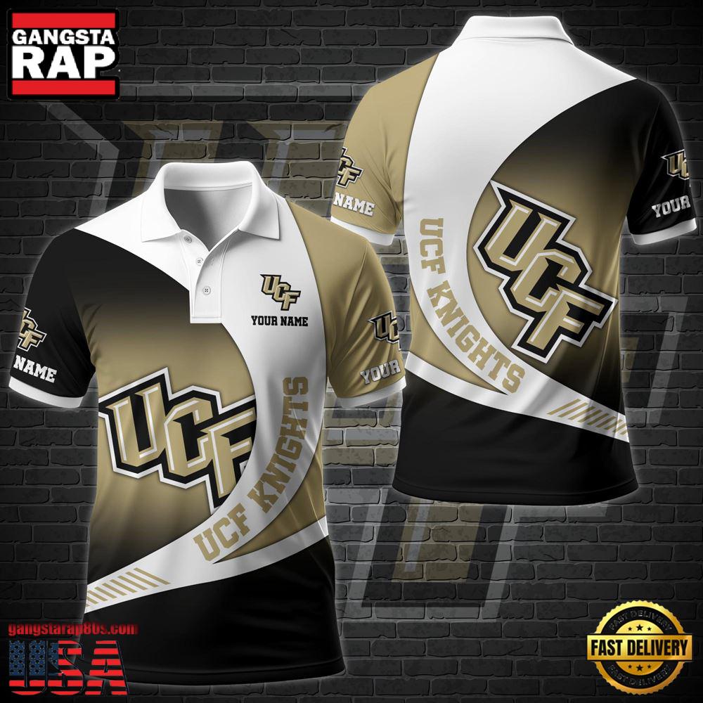 Custom Name NCAA UCF Knights Team Polo Shirt