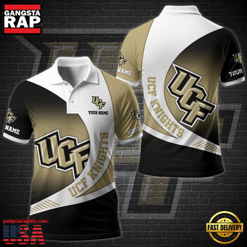 Custom Name NCAA UCF Knights Team Polo Shirt