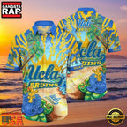 NCAA Ucla Bruins Flower Hawaiian Shirt Outfit 3D Shirt, Unique Ucla Bruins Gifts