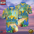 NCAA Ucla Bruins Flower Hawaiian Shirt Outfit 3D Shirt, Unique Ucla Bruins Gifts