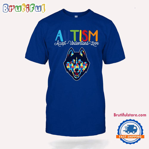 NCAA UConn Huskies Autism Accept Understand Love T-Shirt