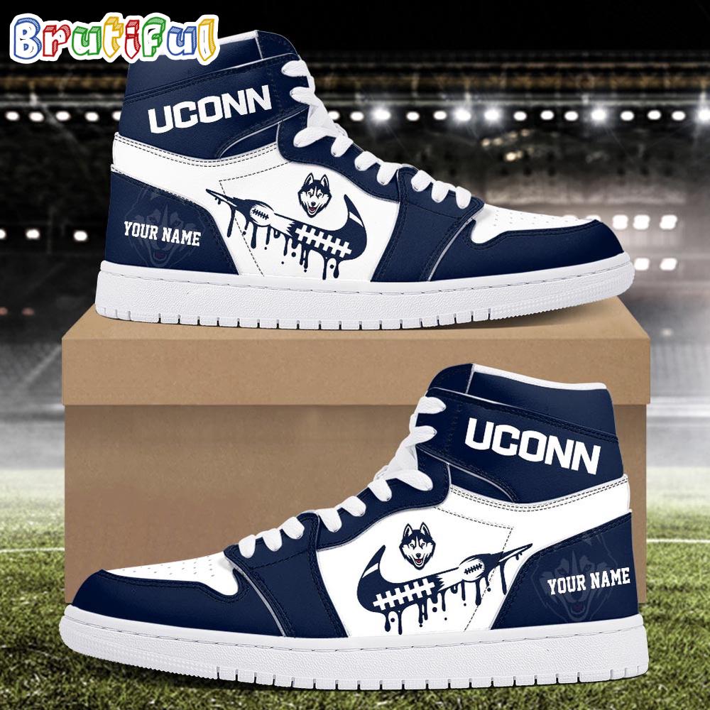 NCAA Uconn Huskies Sport Team Personalized Air Jordan 1 Hightop Shoes
