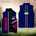 NCAA Uconn Huskies Sport Team Personalized Sleeveless Down Puffer Jacket