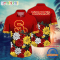 NCAA USC Trojans Flower Tropical Summer Beach Hawaiian Shirt