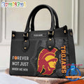 NCAA USC Trojans Forever Not Just When We Win Leather Hand Bag