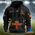 NCAA USC Trojans Heavy Hoodie, Sporty Quarter Zip Hoodie