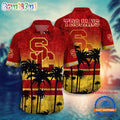 NCAA USC Trojans Palm Tree Tropical Summer Beach Hawaiian Shirt