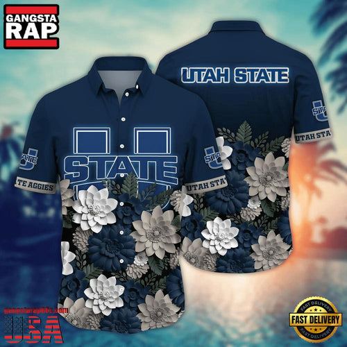 NCAA Utah State Aggies Hot Summer Aloha Hawaiian Shirt Hawaiian Shirt