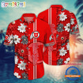 NCAA Utah Utes Flower Summer Aloha Button Hawaiian Shirt
