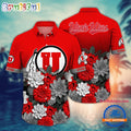 NCAA Utah Utes Flower Tropical Summer Beach Hawaiian Shirt