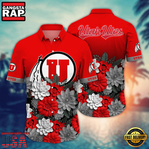 NCAA Utah Utes Hot Summer Aloha Hawaiian Shirt Hawaiian Shirt