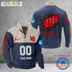 NCAA Utah Utes Sport Team Custom Name And Number Buttoned Collar Sweatshirt