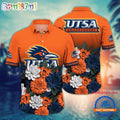 NCAA UTSA Roadrunners Flower Tropical Summer Beach Hawaiian Shirt