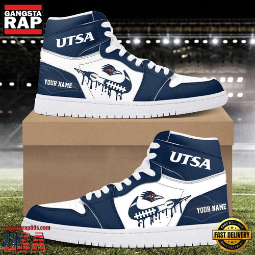 NCAA UTSA Roadrunners Sport Team CustomAir Jordan 1 Running Sneakers Shoes