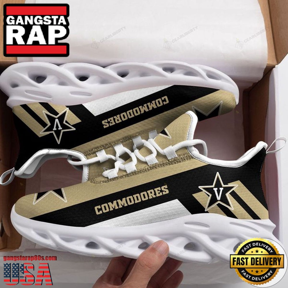 NCAA Vanderbilt Commodores Unique Design Max Soul Shoes Running Sneakers
