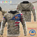 NCAA Virginia Cavaliers Military Veterans Camouflage Hoodie