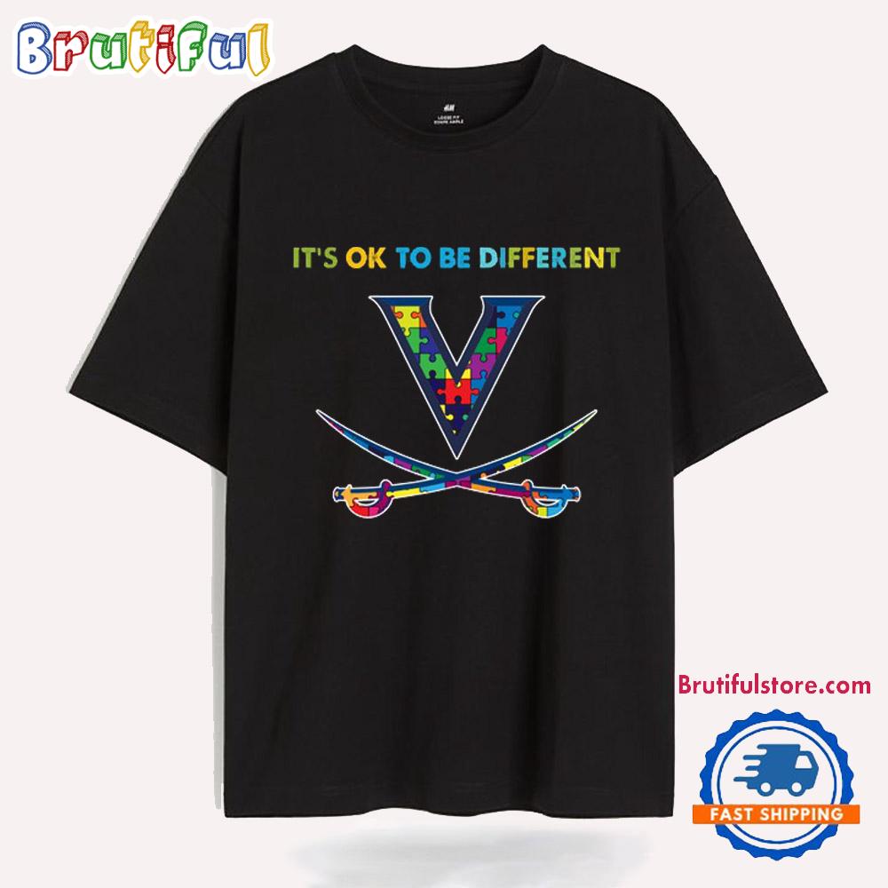 NCAA Virginia Cavaliers Special Autism Awareness It’s Ok To Be Different T-Shirt