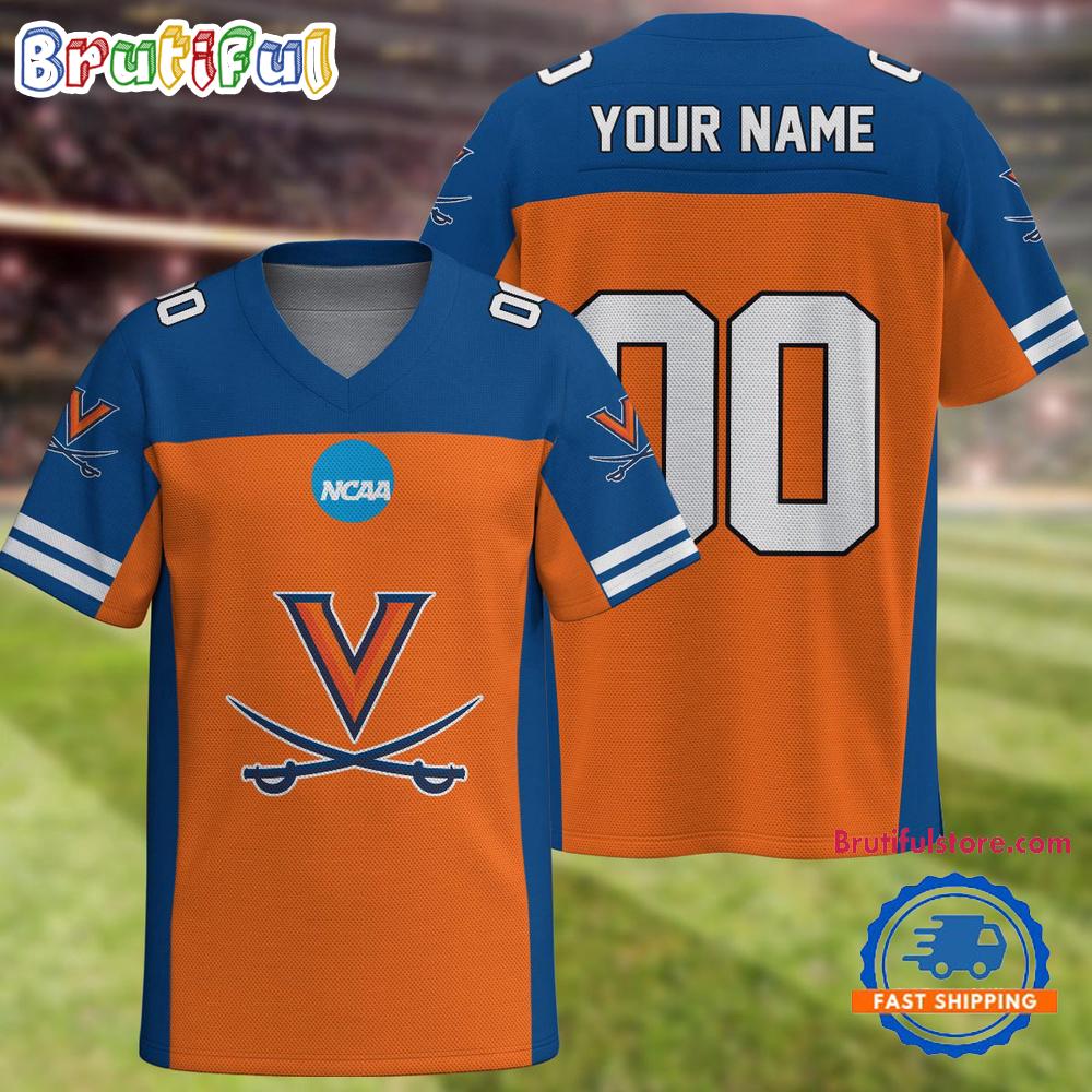 NCAA Virginia Cavaliers Sport Team New Season Personalized Football Jersey