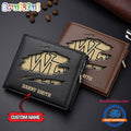 NCAA Wake Forest Demon Deacons Sporty Custom Men’s Leather Wallet