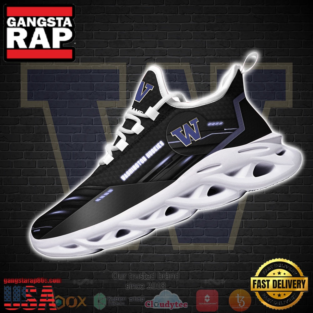 NCAA Washington Huskies Custom Name Clunky Unique Design Max Soul Shoes Running Sneakers