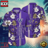 NCAA Washington Huskies Flower Style Hot Summer Aloha Hawaiian Shirt