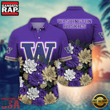 NCAA Washington Huskies Hot Summer Aloha Hawaiian Shirt Hawaiian Shirt
