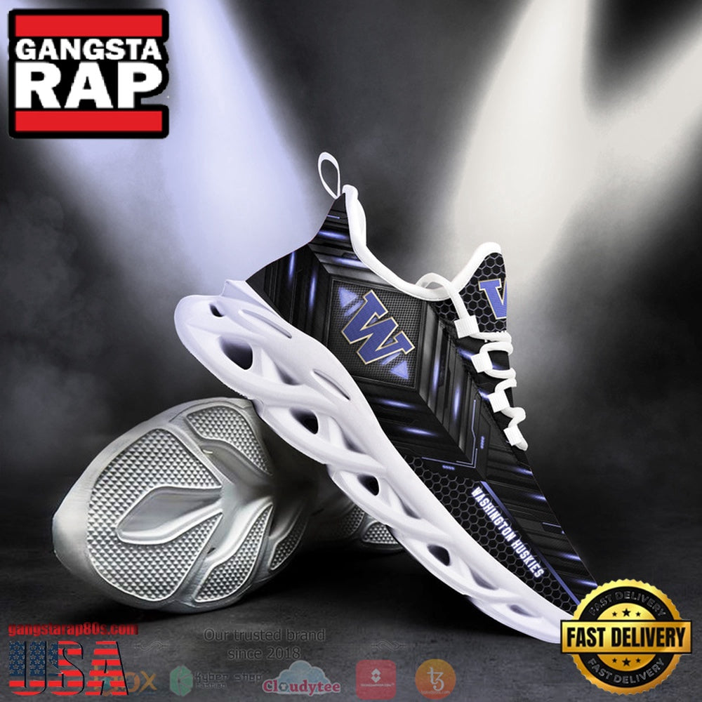 NCAA Washington Huskies Ncaa Custom Name Clunky Unique Design Max Soul Shoes Running Sneakers