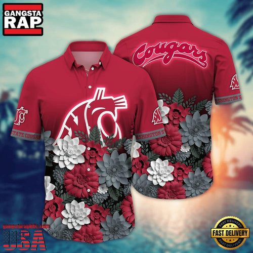 NCAA Washington State Cougars Hot Summer Aloha Hawaiian Shirt Hawaiian Shirt