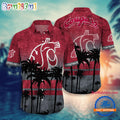 NCAA Washington State Cougars Palm Tree Tropical Summer Beach Hawaiian Shirt