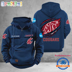 NCAA Washington State Cougars Sport Team Design Logo Name Cargo Hoodie