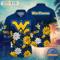 NCAA West Virginia Mountaineers Flower Tropical Summer Beach Hawaiian Shirt