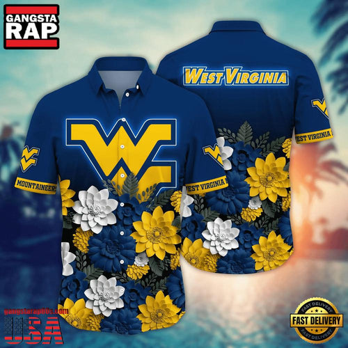NCAA West Virginia Mountaineers Hot Summer Aloha Hawaiian Shirt Hawaiian Shirt