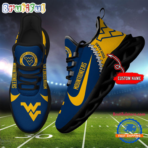 NCAA West Virginia Mountaineers New Season Design Max Soul Shoes Sport Sneaker