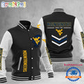 NCAA West Virginia Mountaineers Personalized Sporty Varsity Baseball Jacket