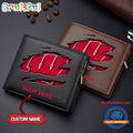 NCAA Wisconsin Badgers Sporty Custom Men’s Leather Wallet