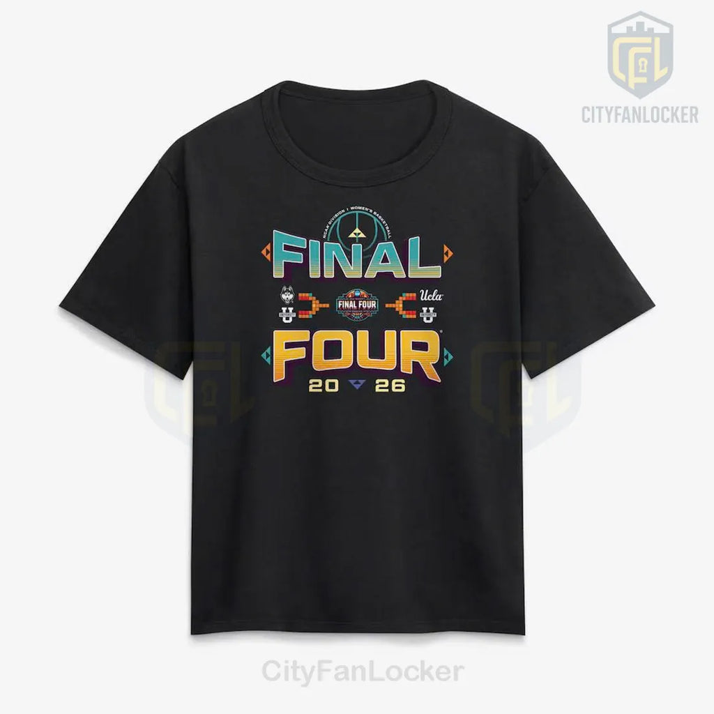 NCAA Women’s Final Four 2026 UConn UCLA Commemorative Graphic T-Shirt