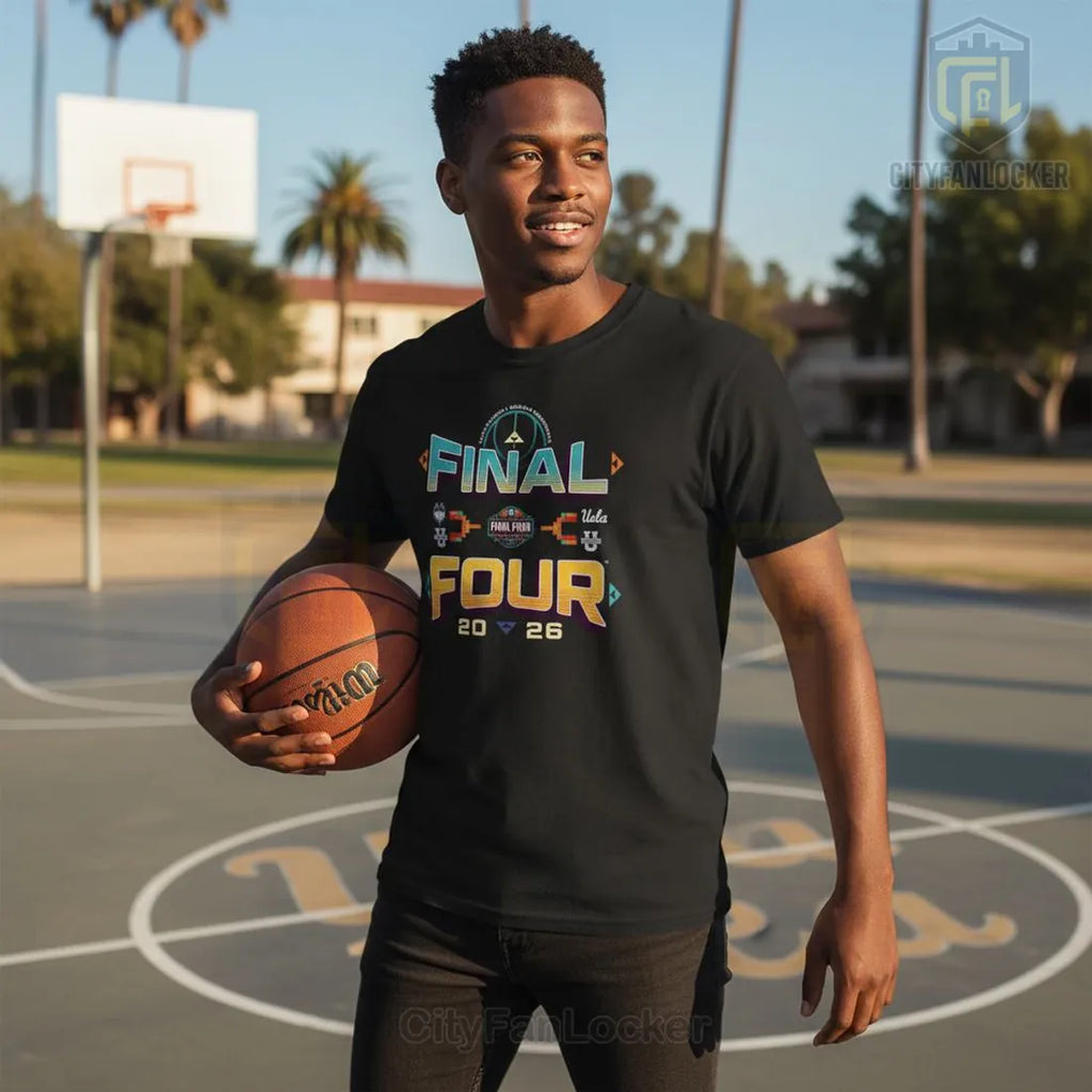NCAA Women’s Final Four 2026 UConn UCLA Commemorative Graphic T-Shirt