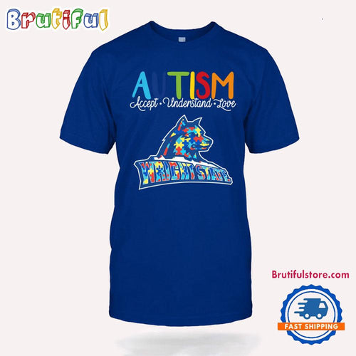 NCAA Wright State Raiders Autism Accept Understand Love T-Shirt