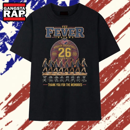 ndiana Fever 26 Years 2000 2026 Hoosier Basketball Signatures T Shirt