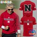 Nebraska Cornhuskers Special New Coach Rhonda Revelle Red T Shirt